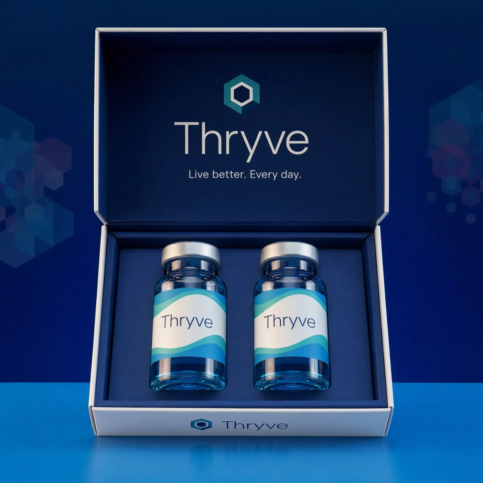 Thryve GLP-1 kit. Live better. Every day.